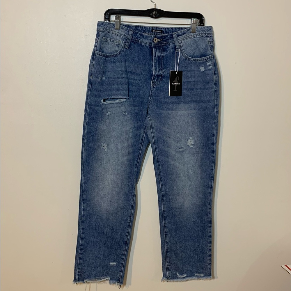 Classic Straight Leg Women's Jeans in Faded Blue